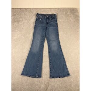 American Eagle Outfitters High Rise flare Jeans - Medium Blue Wash